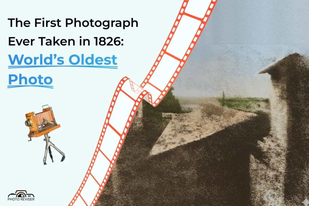 World’s first photograph, “View from the Window at Le Gras” by Niépce, 1826.